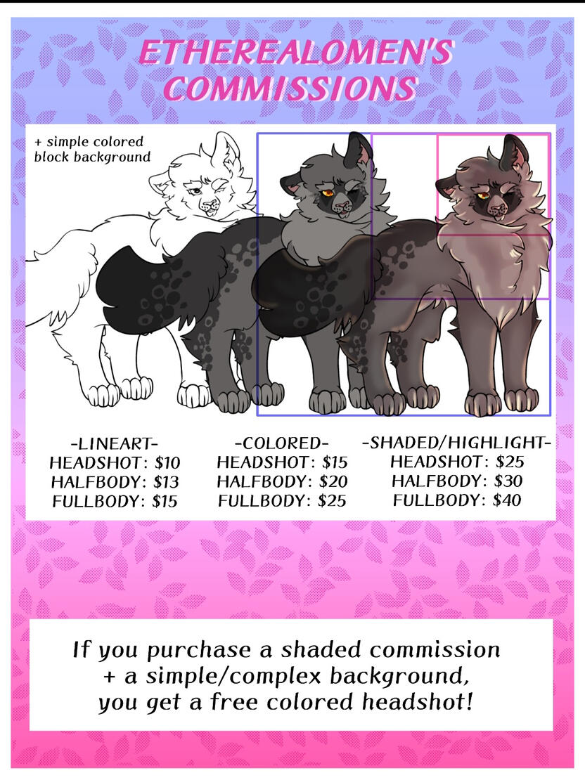 CHARACTER PRICES